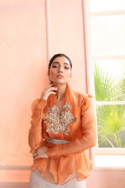 DAHLIA Sunset Palette Organza & Grip by IMRA SAEED