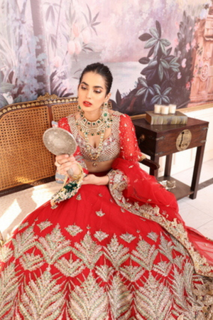 LAALSA Luxurious Bridal NET Ensemble by IMRA SAEED 