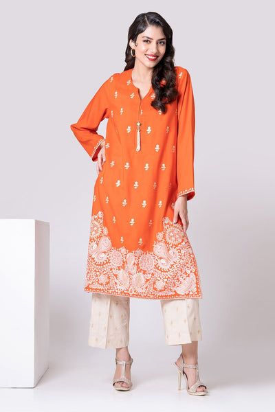 Classic Kameez
Dyed Embroidered | Viscose Oak Silk