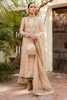 SHAMA Nude Zari Jamawar Handcrafted Details Shirt Set