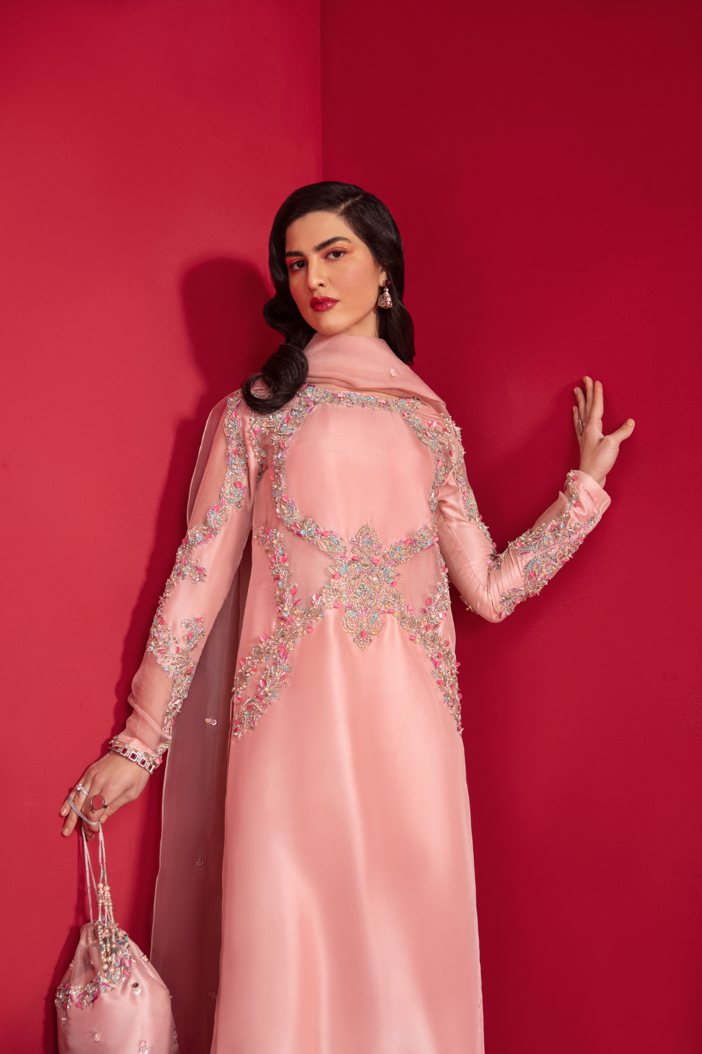 CLAIRE Raw Silk Suit by Kanwal Malik