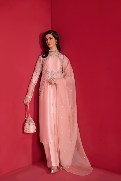 CLAIRE Raw Silk Suit by Kanwal Malik