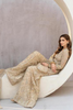 IRENE Nude  Net Sharara Pants by Kanwal Malik Athena Formal Pret. 