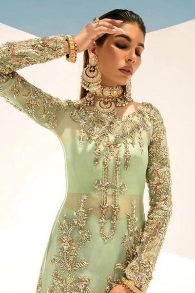 MEHAR Mint Green Organza 