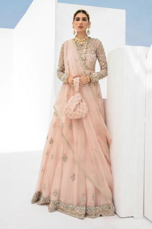 PARISHAY Powder Pink Pishwas by KANWAL MALIK 'RIWAYAAT