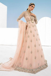 PARISHAY Powder Pink Pishwas by KANWAL MALIK 'RIWAYAAT