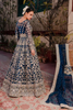 SABEEN Teal Organza Pishwas Lehenga Set