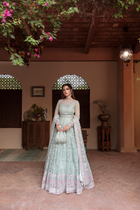 SILA  Icy Grey Lehnga Choli by Kanwal Malik 