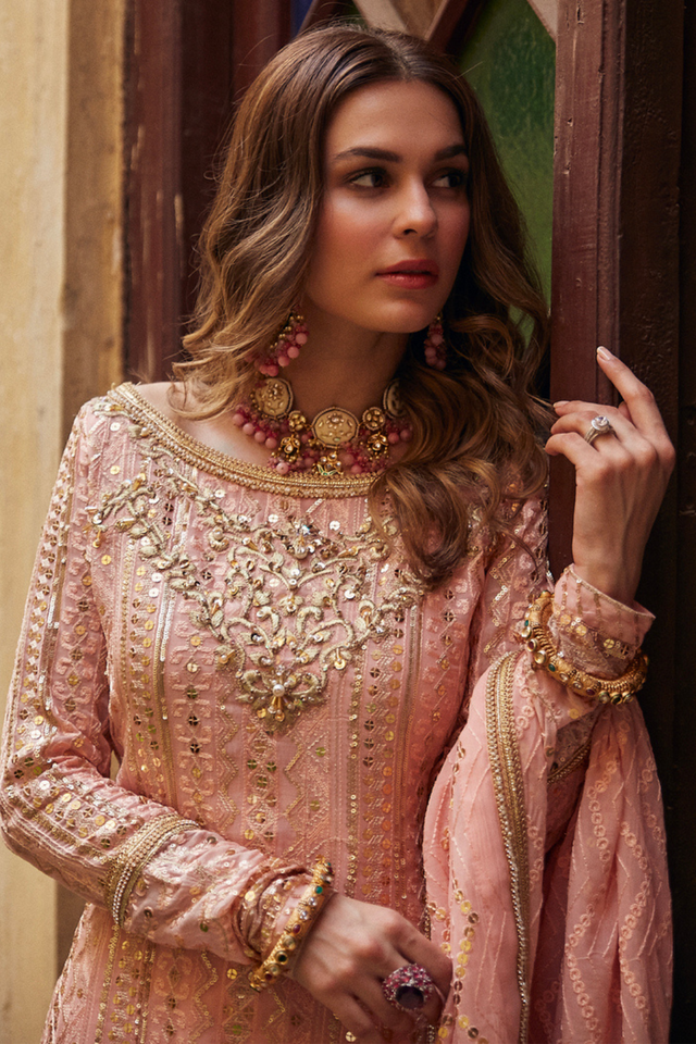 SERENE Blush pink ChickenKaari suit 