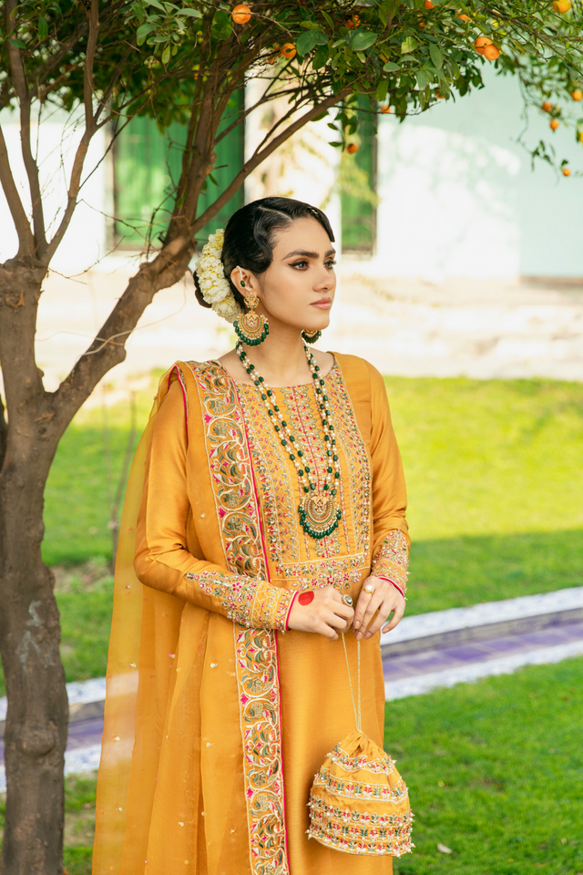 AARTI Korean Silk Suit by Kanwal Malik 