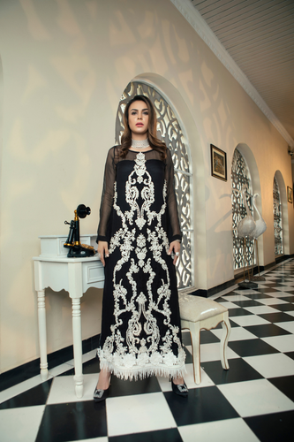 RAVEN Black Two-Piece Outfit by Kanwal Malik
