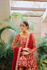 DILBARO Red Organza Gown by Kanwal Malik