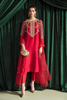 Charisma Red Luxury Silk Ensemble