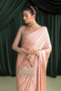 Bella Pink Saree & Organza Blouse by Kanwal Malik Tesoro Luxury Prert