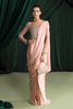 Bella Pink Saree & Organza Blouse by Kanwal Malik Tesoro Luxury Prert