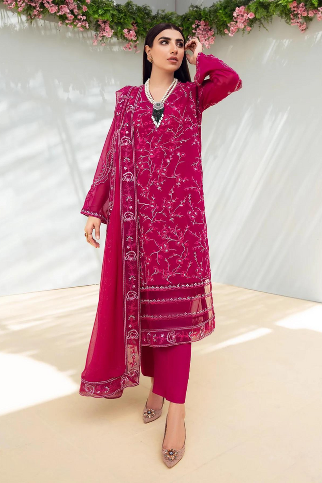 ZOHRA-MAGENTA Exquisite Mahgul Azure Ensemble 