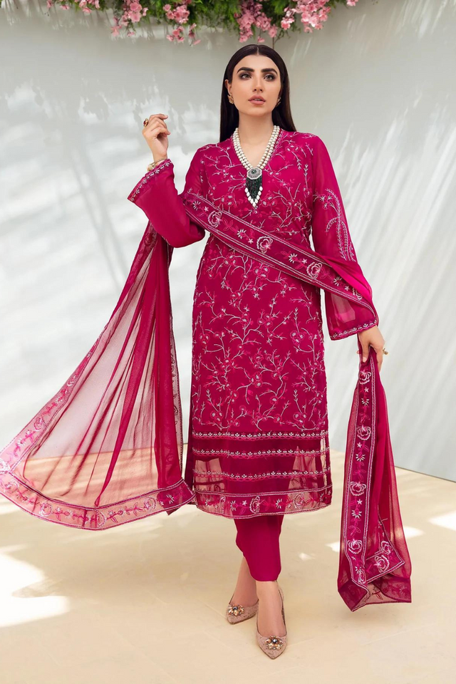 ZOHRA-MAGENTA Exquisite Mahgul Azure Ensemble 