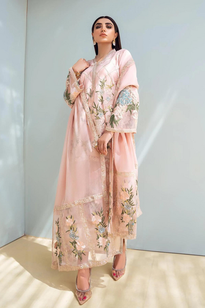 FLORAL DESIRE-PEACH Fall Elegance by Mahgul Azure