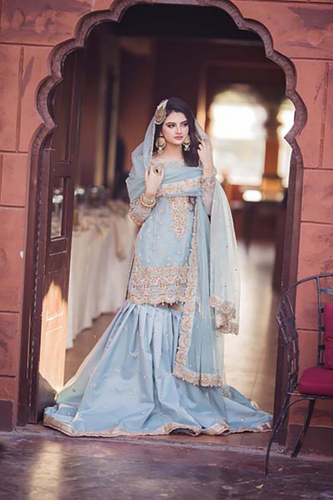 RANG-O-NOOR - Hand-Embellished Bridal Gharara