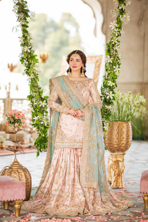  MAHI - Pastel Pink Bridal Set