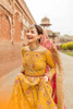 MAH-E-MIR - Embellished Mustard Lehenga Set