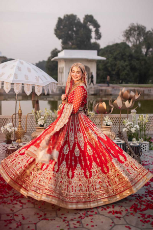 MONHAGNY - Embellished Bridal Lehenga Set