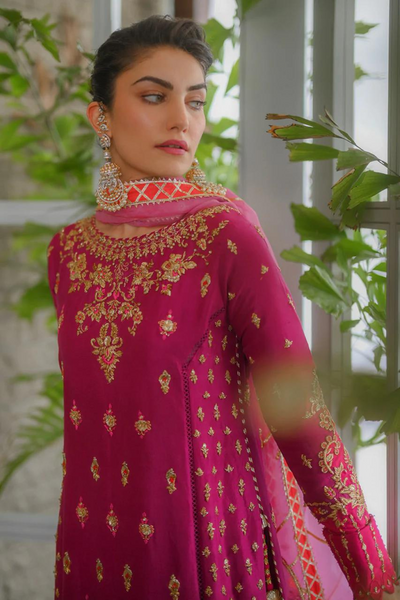 REEM Raw Silk Ensemble by Nadia Farooqui Narjis Bridal-22 