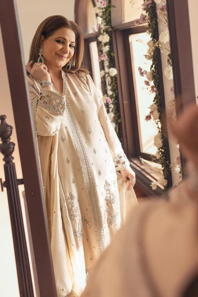 Lumiere - Creamy Beige Festive Attire