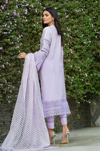 ARZOO-2 Lilac Raw Silk Dress by REEMA AHSAN Eid '22 Collection