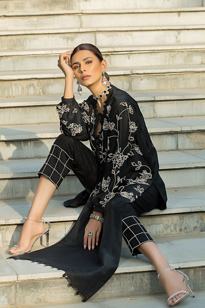 Elegant KASHISH Raw Silk Outfit by Reema Ahsan Eid Edit'22 