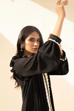 EVELYN Black Lace Shirt by Sana Abbas La Fiesta