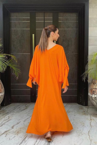 Orange Bow Kaftaan Explore by  Sak Atelier Kaftaans