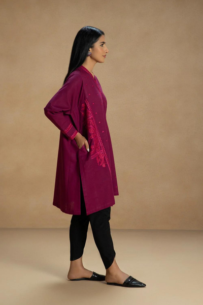 Embroidered Khaddar Shirt