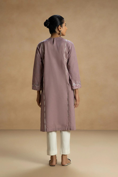 Embroidered Zari Khaddar Shirt