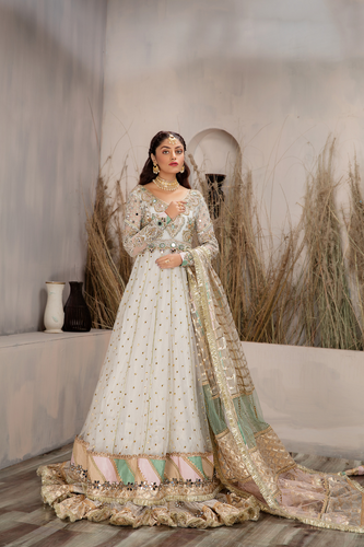 DHANAK Serene White Ensemble with Quintessential Details outfit 