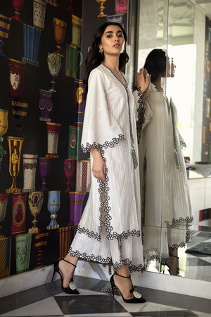 TULIP Cotton Net Shirt & Chiffon Dupatta Set