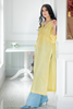 AMBER yellow Luxury Raw Silk Solids by Shazia Rauf Khan Guzelim Ch-2