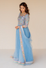 VERA Sky Blue Peshwas & Sharara Set by SHAZIA RAUF KHAN FORMAL'22