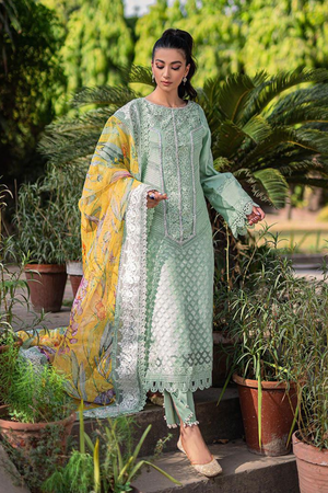 RANUNCULUS Mint Green Eid Ensemble by Saira Shakira 