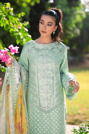 RANUNCULUS Mint Green Eid Ensemble by Saira Shakira 