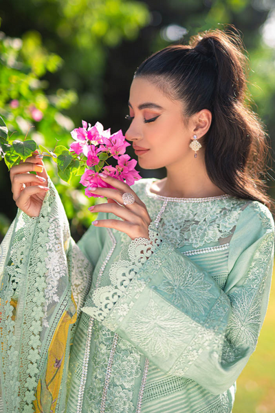 RANUNCULUS Mint Green Eid Ensemble by Saira Shakira 