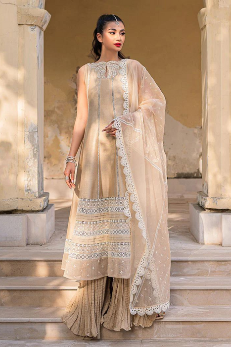 FREESIA Beige Eid Ensemble by Saira Shakira Azha Eid Collection'22