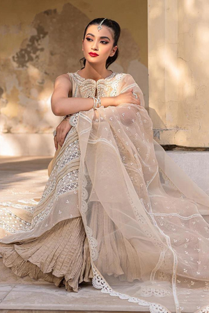 FREESIA Beige Eid Ensemble by Saira Shakira Azha Eid Collection'22