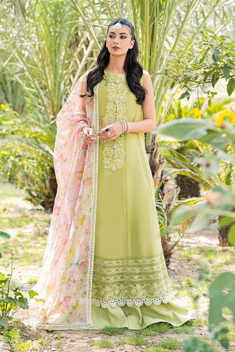 WILD RYE Apple Green Eid Ensemble by Saira Shakira