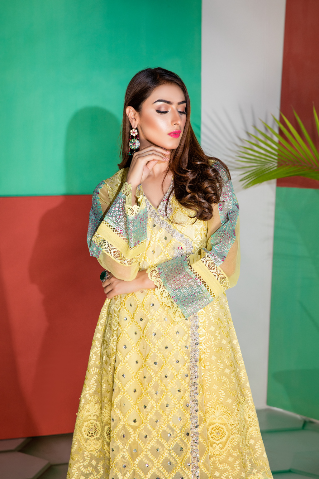 Saahi Nazaan - Yellow Angrakha