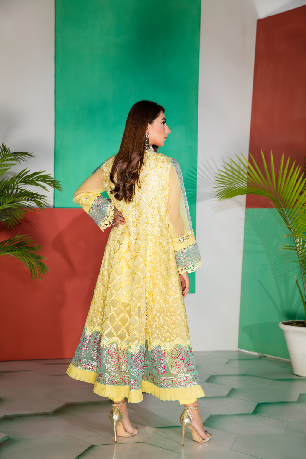 Saahi Nazaan - Yellow Angrakha - second image