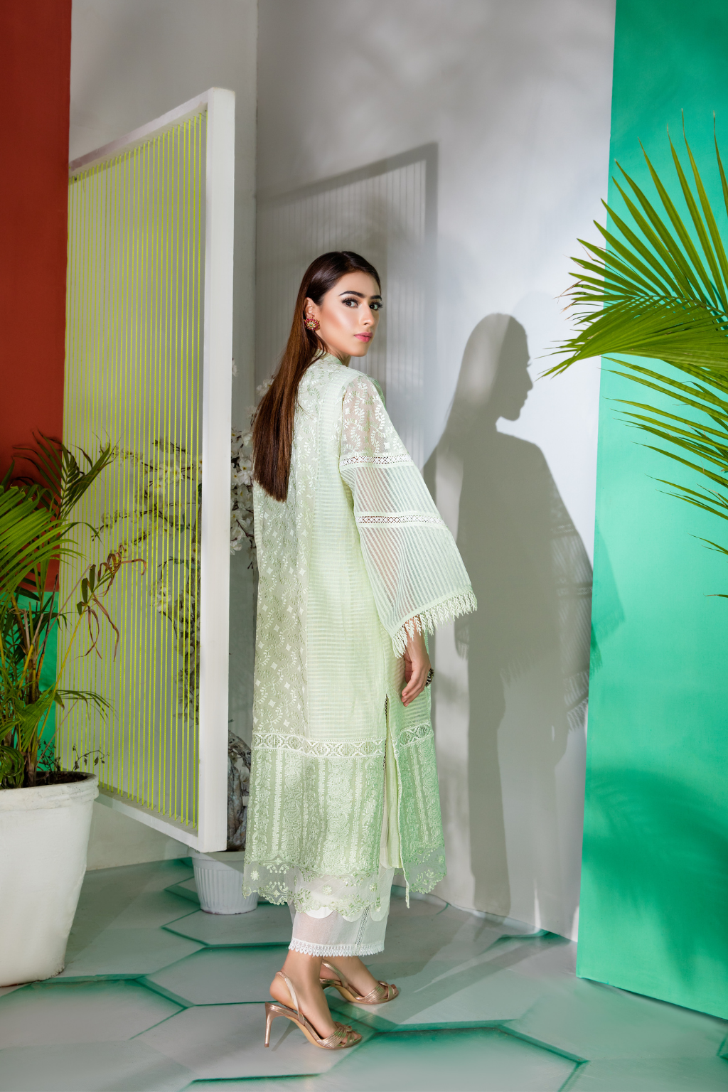 Saahi Nazaan - Mint Green - second image