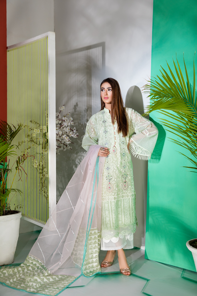 Saahi Nazaan - Mint Green - bilalgarments