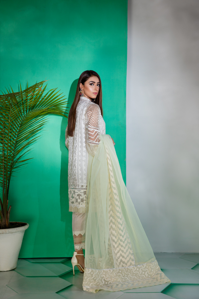 Saahi Nazaan - Adorn White - bilalgarments