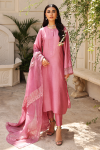 MAHTAB Luxury Pret: Pink Korean Silk with Exquisite Embroidery